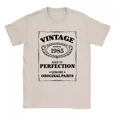 Buy Aged To Perfection 1985 Mens T-Shirt 35th Birthday 35 Years Old Gift Top • 9.49£