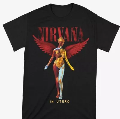 Buy Amplified Nirvana In Utero Colour Mens Black T Shirt Nirvana Tee Size XXL • 19.49£