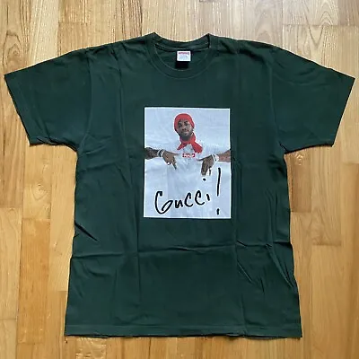 Buy Supreme Gucci Mane Photo Tee Large Green Fw16 100% Authentic • 129.99£