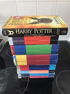 Buy Harry Potter Books X8 Includes The Cursed Child By Jk Rowling • 9.99£