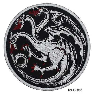 Buy Game Of Thrones Targarayan Iron On Patch Badge Embroidered Applique For Clothes • 2.49£