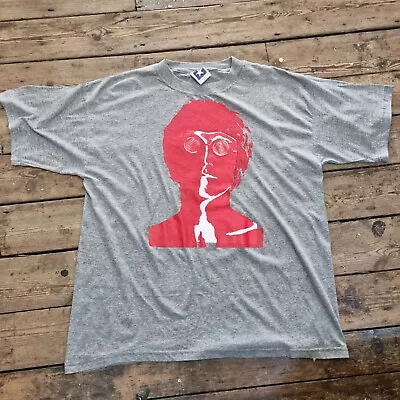 Buy Mens Grey Graphic John Lennon Tshirt Size XL/XXL • 10£
