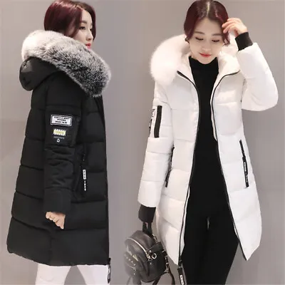 Buy New Women Hooded Jackets Winter Parka Outerwear Ladie Winter Chunky Puffer Coats • 23.99£