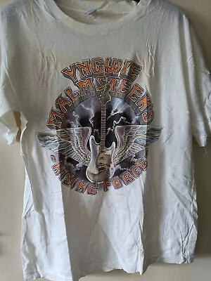 Buy YNGWIE MALMSTEEN Rising Force Odyssey Vintage 1988 Tour T Shirt Metal Dio • 79.99£