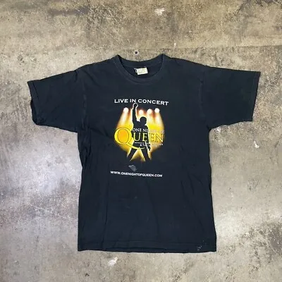 Buy Queen Concert T-Shirt Mens Music USA Graphic Vintage Y2K Tee, Black, Medium • 15£
