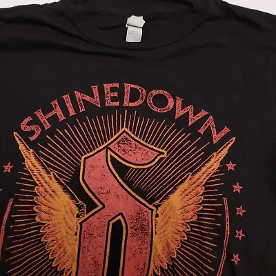Buy Rock Me Shinedown Graphic Short Sleeve T Shirt Womens Size Small S Black • 16.32£