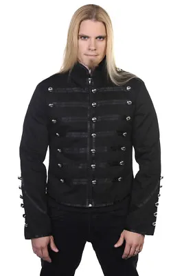 Buy Black Military Drummer Black Parade MCR Steampunk Emo Punk Gothic Jacket BANNED • 49.99£