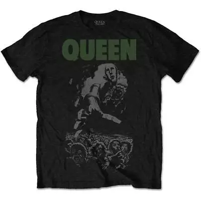 Buy QUEEN - Unisex T- Shirt - News Of The World 40th Full Cover - Black Cotton  • 16.99£