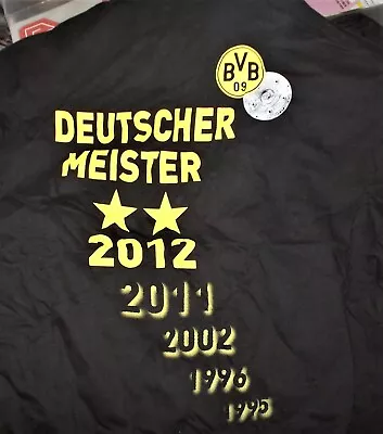 Buy BVB T-SHIRT DEUTSCHER MEISTER Bis 2012 Schwarz Gr. L Borussia Neu,Lizenz,Rarität • 30.27£