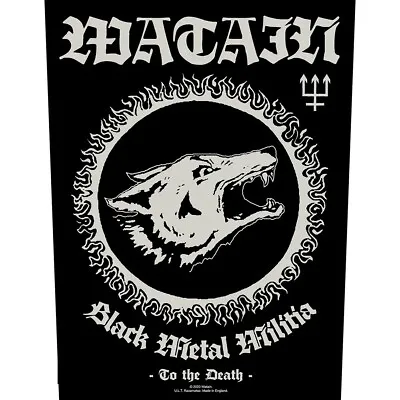 Buy WATAIN Back Patch : BLACK METAL MILITIA : Wolf Official Licenced Merch Gift • 8.95£