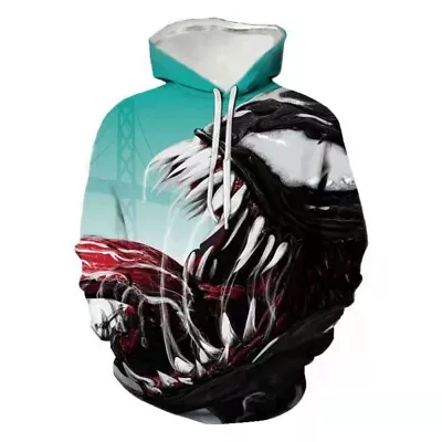 Buy 6 Style 3d Digital Print Venom Hoodies Anime Men Sweatshirt Pullover Jacket • 20.99£