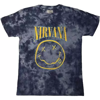 Buy Nirvana Unisex T-Shirt: Smiley Blue Stroke OFFICIAL NEW  • 19.60£