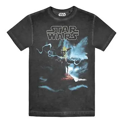 Buy Star Wars Mens T-shirt Yoda Lightning Top Tee S-2XL Official • 13.99£