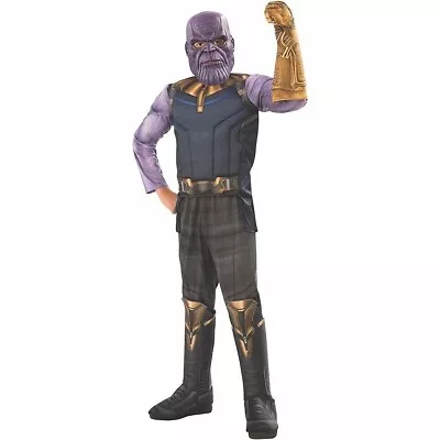 Buy Avengers Infinity War Childrens/Kids Deluxe Thanos Costume BN5927 • 47.69£