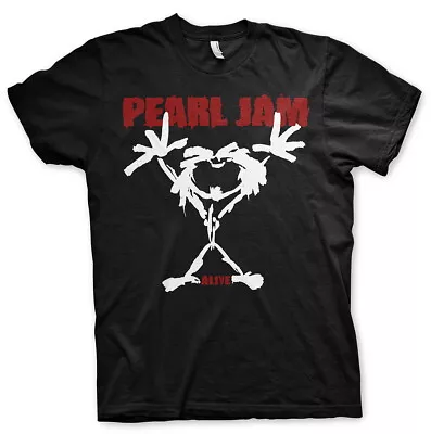 Buy Pearl Jam Stickman Black T-Shirt NEW OFFICIAL • 17.79£