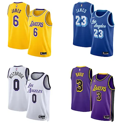 Buy Los Angeles Lakers Jersey Men's Nike NBA Basketball Shirt Top - New • 49.99£