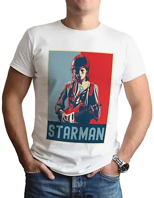Buy David Bowie Starman T-Shirt Music Ziggy Stardust Art T Shirt Gift Tee Top • 7.99£
