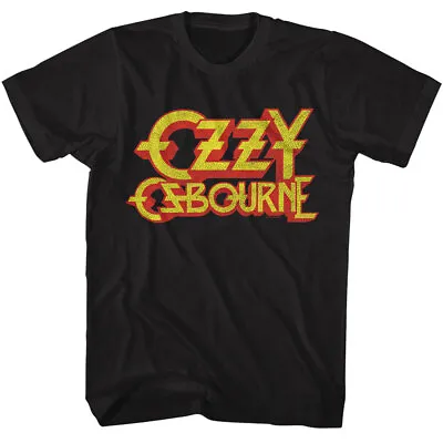 Buy Ozzy Osbourne Vintage Yellow Logo Men's T Shirt Metal Band Music Merch • 43.48£