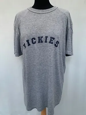 Buy T-Shirt Dickies Size XL Grey Short Sleeve Cotton Mens • 11.43£