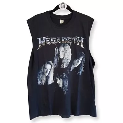 Buy Vintage Megadeth Countdown To Extinction Portrait Cut Off Shirt 1992 Screen Star • 85£