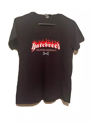 Buy Hatebreed The Concrete Confessional￼ Band T-Shirt Ladies L Flame Logo Spellout • 28.21£
