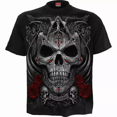 Buy Spiral Direct THE DEAD Mens, Biker/Rock/Cross/Skull/Reaper/Goth T-Shirt/Clothing • 14.45£