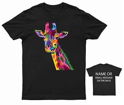 Buy Multi Color Giraffe Wild Animal Printed T-Shirts • 12.95£