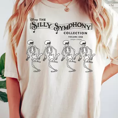Buy Silly Symphony The Skeleton Dance Halloween Shirt, Dancing Skeleton Shirt • 19.88£