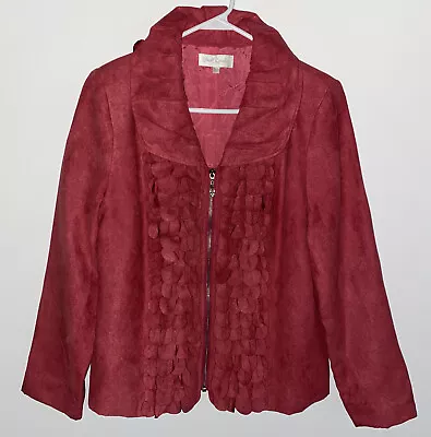 Buy Great Cavalier St Paul Berry Colored Soft Faux Suede Jacket  Womens Small • 12.64£
