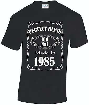 Buy MENS BIRTHDAY T-SHIRT 1985 1986 1987 1988 1989 Year Born In Tshirt Gift Fashion • 12.50£
