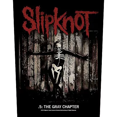 Buy SLIPKNOT 5 The Gray Chapter 2015 GIANT BACK PATCH 36 X 29 Cms OFFICIAL MERCH • 9.95£
