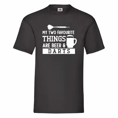 Buy My Two Favourite Things Are Beer And Darts T Shirt  Small-2XL • 11.49£