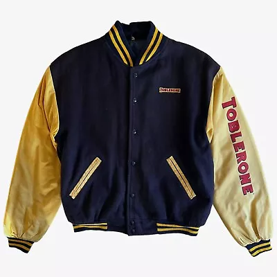 Buy Vintage 90s Toblerone Varsity Jacket With Sleeve Spell Out Promotional Y2K Retro • 111.50£