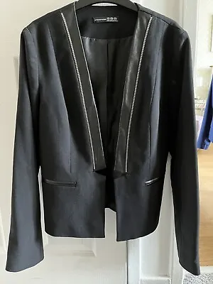 Buy Black Short Ladies Jacket Size 10 • 4.50£