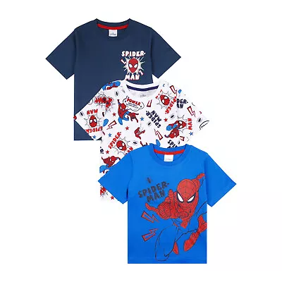 Buy Spiderman Boys 3PK T-Shirts, Pack Of 3 Marvel Tees, Official Marvel Merchandise • 16.95£