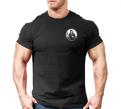 Buy Grim Reaper Lb Gym T-shirt Gym Fit Fitted Training Top Viking Thor Odin Mens • 8.99£