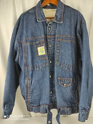 Buy Vintage Eighties Denim Jacket With Zip Out Fur Lining Size XL Large 46  Chest • 24.99£