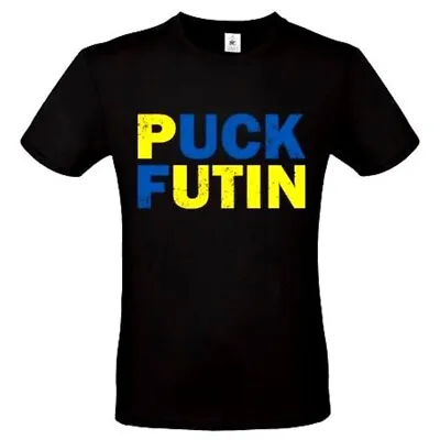Buy PUCK FUTIN - FUCK PUTIN -  UKRAINE Peace / Anti War - T-Shirt - Größe / Size XL  • 17.30£