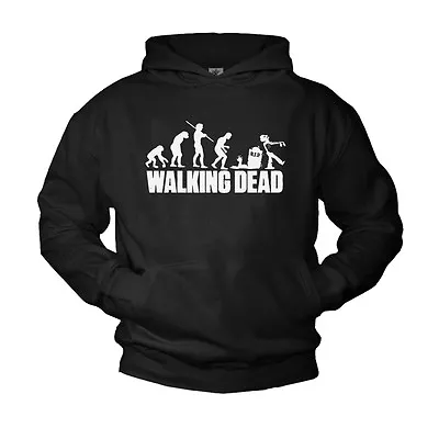 Buy WALKING Hooded Sweat Black Hoodie Dead Zombie Cool Gift Christmas Sweater TV Fan • 35.19£