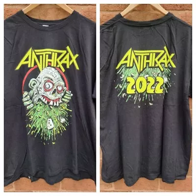 Buy Anthrax 2022 T Shirt Official With Backprint XXL 2XL • 24.99£