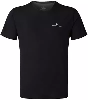 Buy Ronhill Running Tee Shirts | Core Tee | Black T-Shirt Mens Short Sleeve T LP £25 • 19.49£