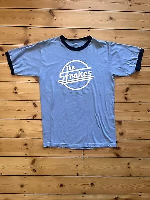 Buy The Strokes Blue Ringer T-shirt - Vintage  • 40£