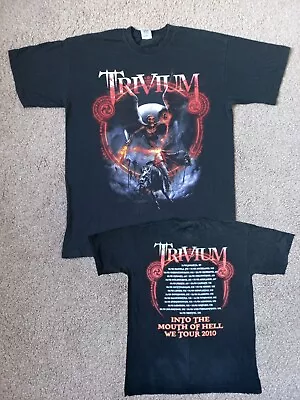 Buy Trivium 2010 Tour T-Shirt - FOTL Size M - Heavy Metal - Lamb Of God In Flames • 14.99£