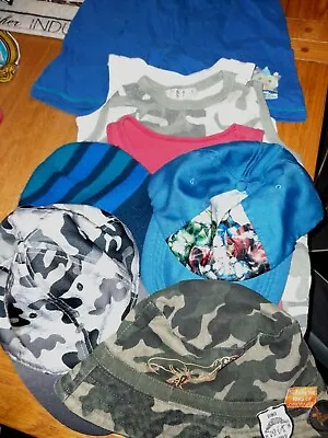 Buy Boys Clothes Bundle Age 2-4 Hats Up To Age 8 Years • 4£