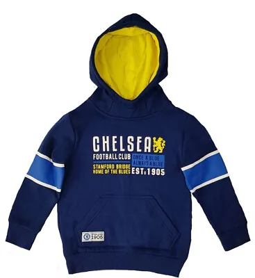 Buy Chelsea FC Football Hoodie Boys 4 5 Years Kids Hooded Top CHH5 • 14.99£