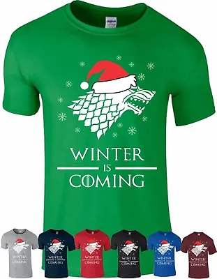 Buy Winter Is Coming T Shirt Game Of Thrones Christmas Santa Men's Women Kids  • 8.99£