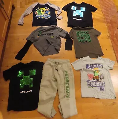Buy Job Lot Of 7 X Kids Minecraft Tops/T-Shirts/Joggers/Clothes (Sizes 9, 9-10, 10) • 9.95£