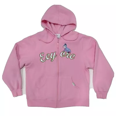 Buy Disney Store Exclusive Embroidered Eeyore Full Zip Hoodie Adult Size Small EUC • 24.33£