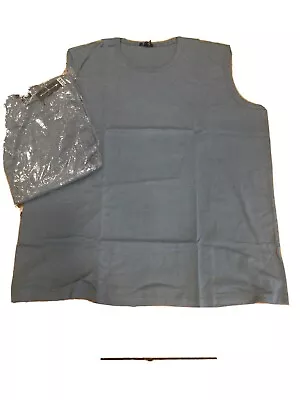 Buy 2 X KING SIZE SSC Vest Style T-SHIRTS Mid Blue - 5XL COMBINED SRP £40 • 20£