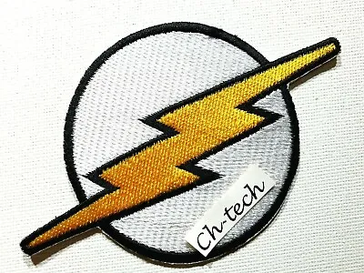 Buy  EMBROIDERED DC COMICS THE FLASH LOGO IRON/SEW ON PATCH 7x10.5cm • 2.69£